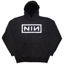 Nine Inch Nails, Mikina Classic Logo, Unisex, Šedá
