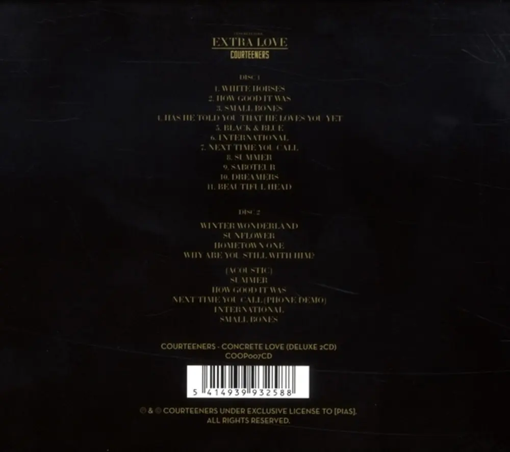 Courteeners – CONCRETE LOVE (CD)