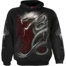 Spiral, Mikina Gothic Serpent, Unisex, Čierna