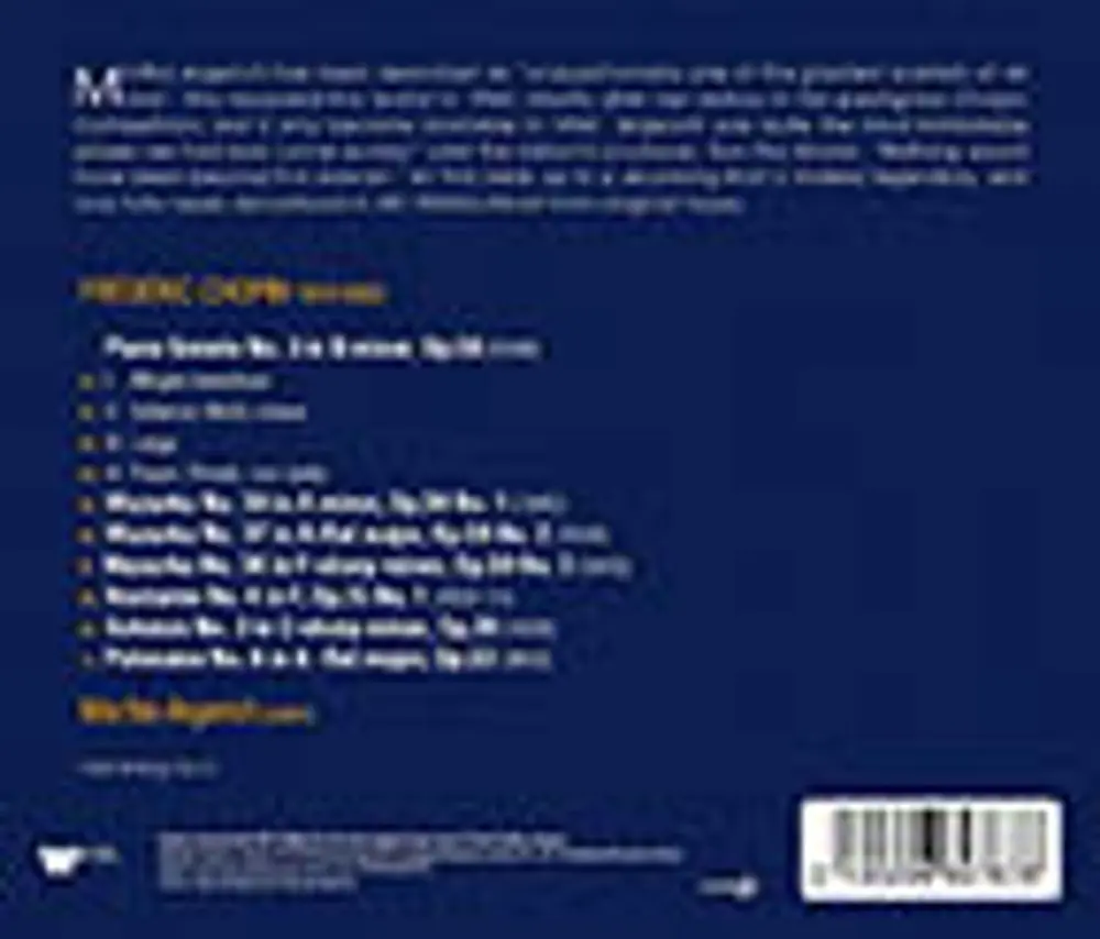 Martha Argerich – CHOPIN: THE LEGENDARY 1965 RECORDING (REMASTERED 2021) (CD)