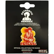 Pin Badge: Jimi & Guitar thumbnail