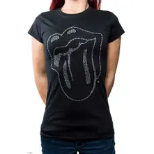 The Rolling Stones – Tongue (Čierna, Dámske) (Tričko)