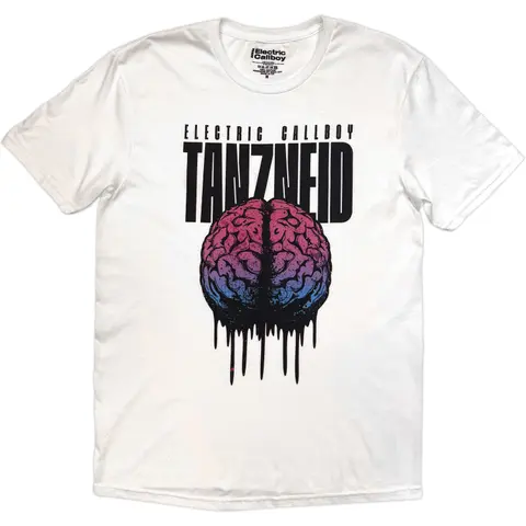 Unisex T-Shirt: Tanzneid Melting Brain (White)