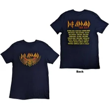 Def Leppard, Tričko Rock Of Ages Tour 2019, Unisex, Modrá