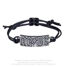 AC/DC – Lightning Logo (Corded Wrist Strap) (Náramok)