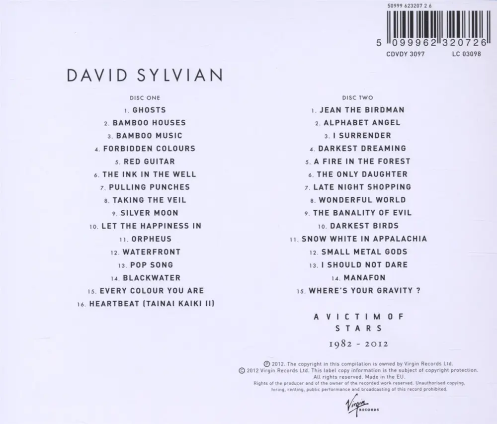 David Sylvian – VICTIM OF STARS 8212/ST (CD)