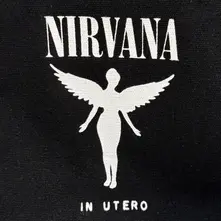 Cotton Tote Bag: In Utero (Black) (Back Print) thumbnail