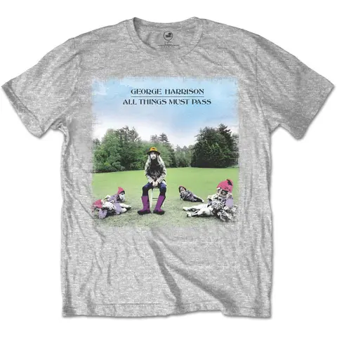 George Harrison – Tričko All Things Must Pass (Šedá), Unisex, Šedá