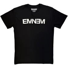 Eminem, Tričko Logo Mono, Unisex, Čierna