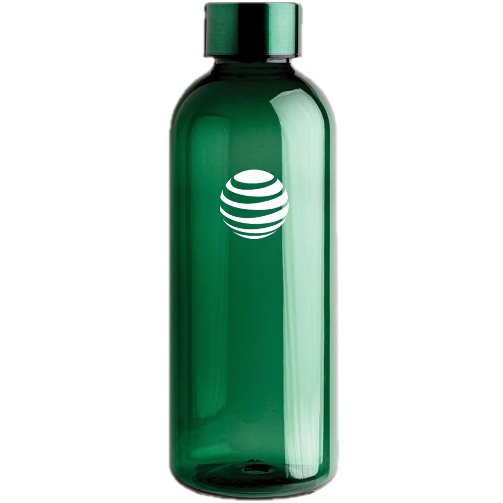 Water bottle with metallic lid