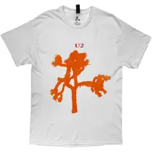 Unisex T-Shirt: Joshua Tree European Tour '87 (White) (Back Print) thumbnail