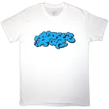 Beastie Boys, Tričko Graffiti Logo, Unisex, Biela