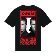 Tričko Unisex T-Shirt: Toronto Half Faces Fan Store (Black) (Back Print & Ex-Tour)