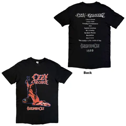 Unisex T-Shirt: Blizzard Of Ozz Tribute (Black) (Back Print)