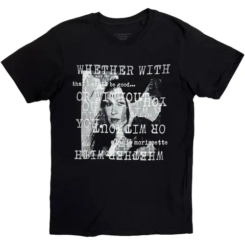 Alanis Morissette – Tričko Whether With (Čierna), Unisex, Čierna