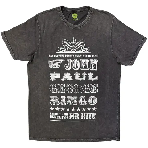 Unisex Stone Wash T-Shirt: Mr Kite (Charcoal Grey)
