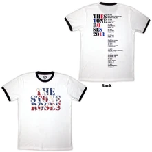 The Stone Roses, Tričko 2013 Tour Ringer, Unisex, Biela