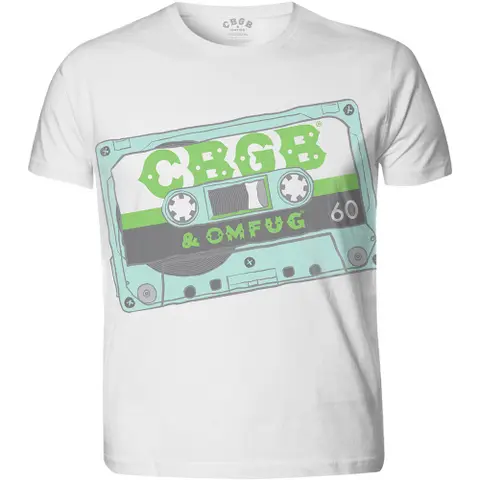 CBGB – Tričko Tape (Biela, Sublimation T-Shirt), Unisex, Biela