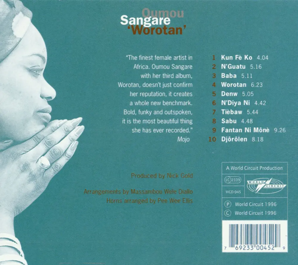 Oumou Sangaré – WOROTAN (CD)