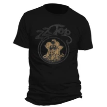 ZZ Top, Tričko Outlaw Village, Unisex, Čierna