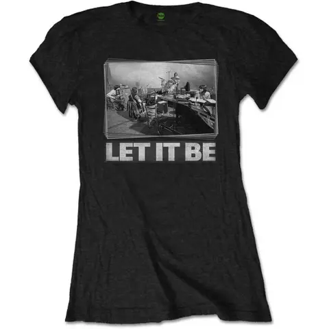 The Beatles – Tričko Let It Be Studio (Čierna, Dámske), Žena, Čierna