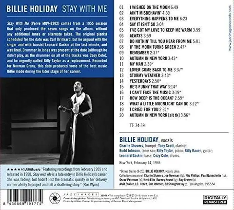 Billie Holiday – Vinyl STAY WITH ME (Red Vinyl)