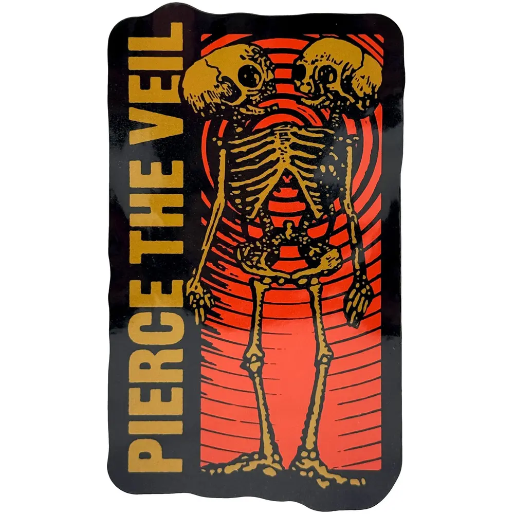 Sticker: Wavy Skeleton
