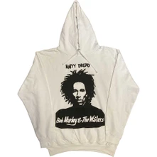 Bob Marley, Mikina Natty Dread, Unisex, Biela