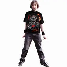 Kids T-Shirt: Respawn (Black) (Back Print) thumbnail