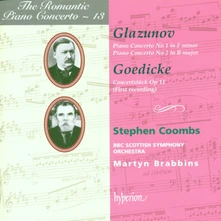Stephen Coombs, CD GLAZUNOV & GOEDICKE: PIANO CONCERTOS (HYPERION ROM