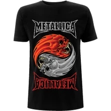 Metallica, Tričko Yin Yang, Unisex, Čierna