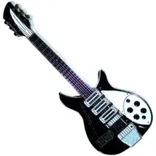 Fridge Magnet: Mathew Street B&W Guitar thumbnail