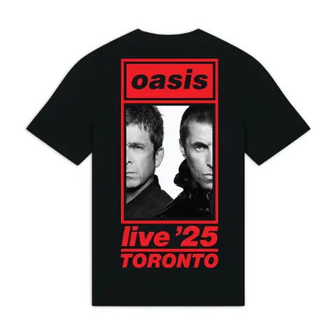 Unisex T-Shirt: Toronto Half Faces Fan Store (Black) (Back Print & Ex-Tour)