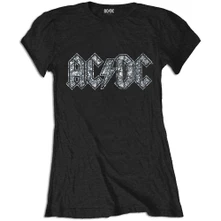 AC/DC, Tričko Logo, Žena, Čierna