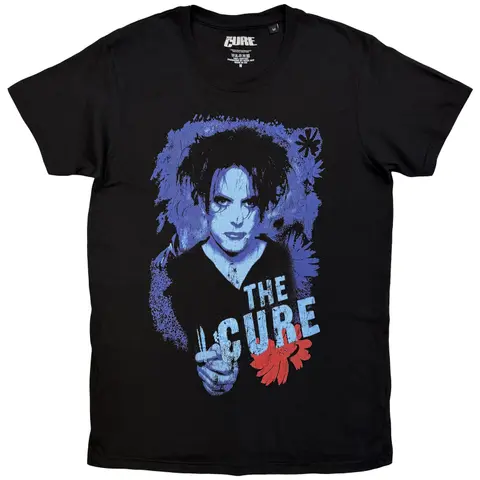 The Cure – Tričko Red Flower, Unisex, Čierna