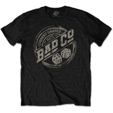 Bad Company, Tričko Straight Shooter Roundel, Unisex, Čierna