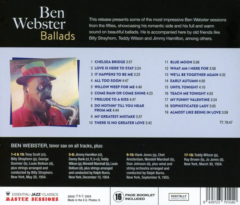 Ben Webster – BALLADS (CD)