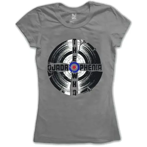 The Who – Tričko Quadrophenia (Šedá, Dámske), Žena, Šedá