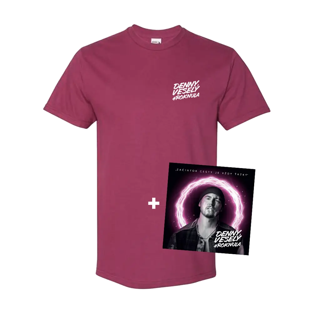 Denny Veselý – CD + Tričko Rok Nula (Balík)