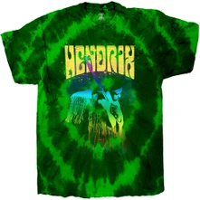 Jimi Hendrix, Tričko Hear The Vibe, Unisex, Zelená