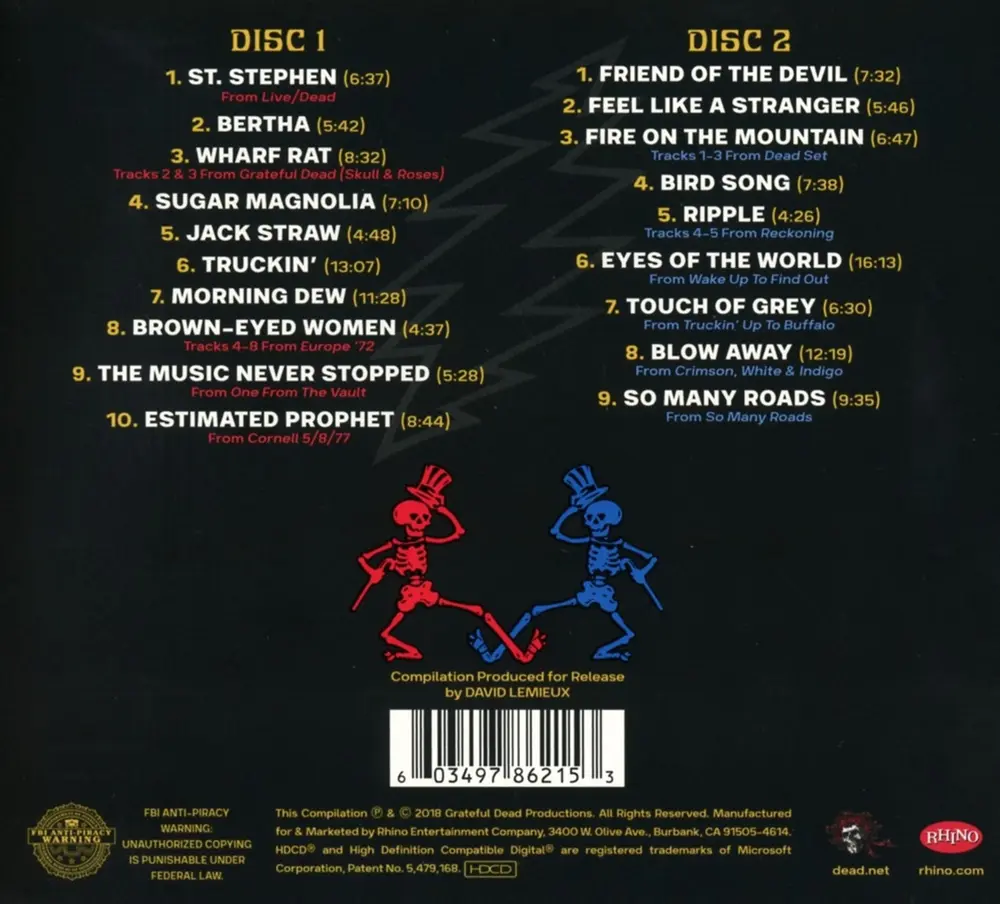 THE BEST OF THE GRATEFUL DEAD LIVE