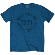 Muddy Waters, Tričko They Call Me…, Unisex, Modrá