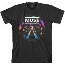 Muse, Tričko Resistance Moon, Unisex, Čierna