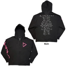 Mikina na zips Unisex Zipped Hoodie: Play (Black) (Back & Sleeve Print)