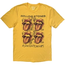 Tričko Unisex T-Shirt: Four Tongues (Yellow)