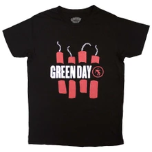 Green Day, Tričko Dynamite, Unisex, Čierna