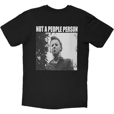 Halloween – Tričko Myers Not A People Person (Čierna), Unisex, Čierna