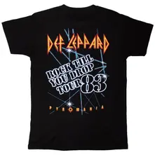 Unisex T-Shirt: Rock Till You Drop (Black) (Back Print) thumbnail