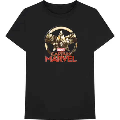 Captain Marvel Star Logo (Čierna)