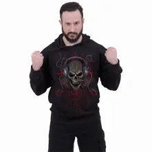Unisex Pullover Hoodie: PC Gamer (Black) (Back & Sleeve Print) thumbnail